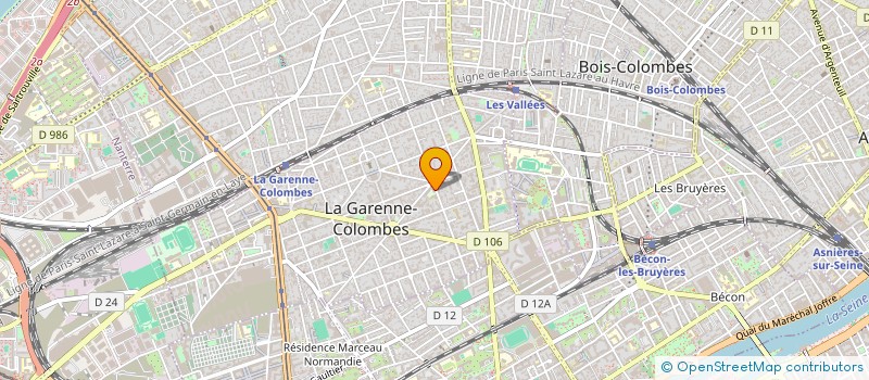 localisation de l'entreprise MADAME SYLVIE MAGNIEN à LA GARENNE-COLOMBES