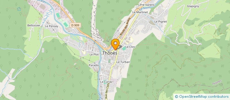 localisation de l'entreprise MADAME SYLVIE MAILLARD  THONES