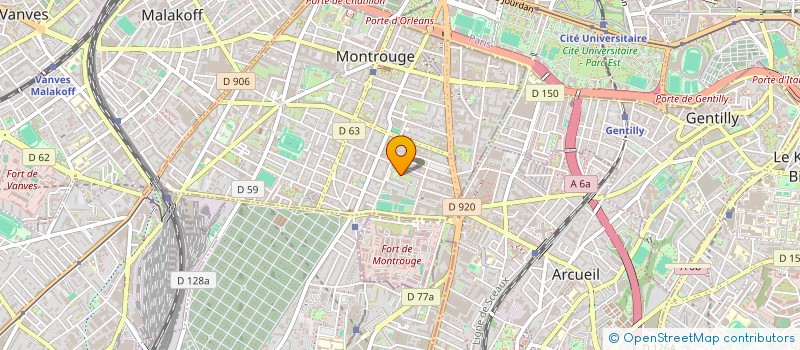 localisation de l'entreprise MADAME SYLVIE MAINGUENAUD à MONTROUGE