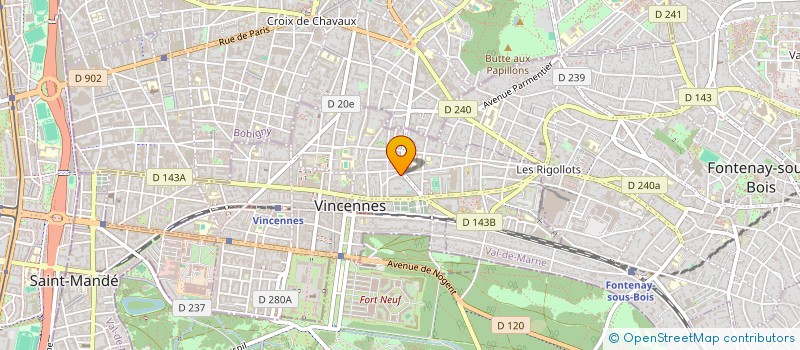 localisation de l'entreprise MADAME SYLVIE MAKENGNE SUFFO  VINCENNES