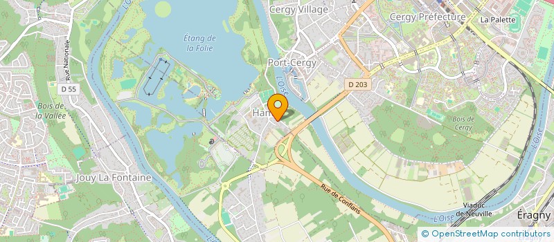 localisation de l'entreprise MADAME SYLVIE MALHANCHE  CERGY