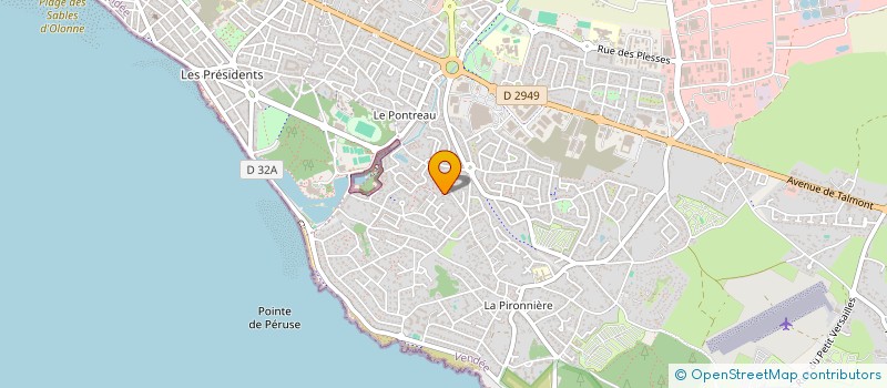 localisation de l'entreprise MADAME SYLVIE MALLARD  LES SABLES-D'OLONNE