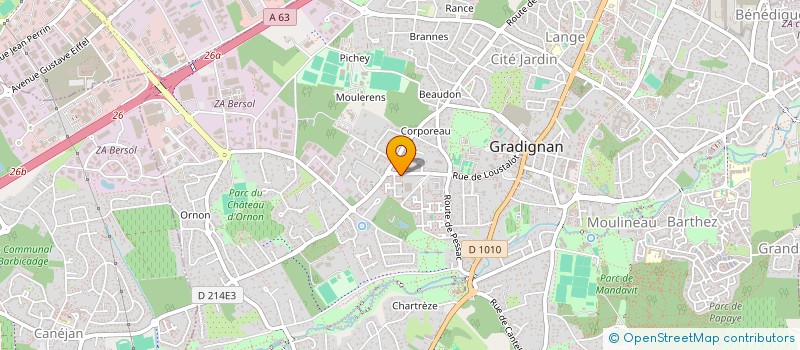 localisation de l'entreprise MADAME SYLVIE MANDIS à GRADIGNAN
