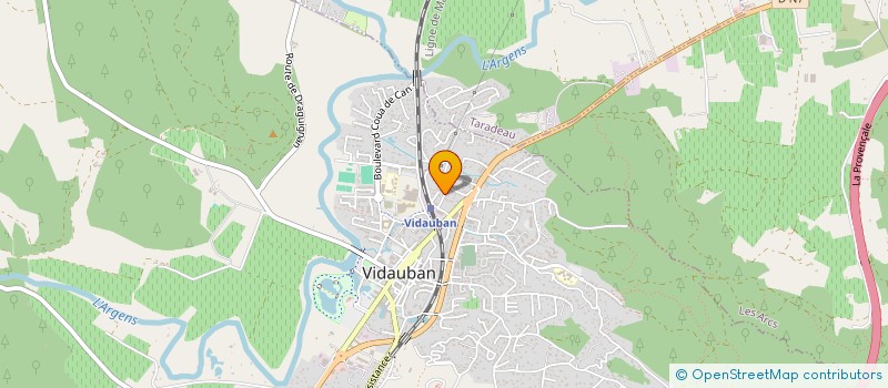 localisation de l'entreprise MADAME SYLVIE MANIERE  VIDAUBAN