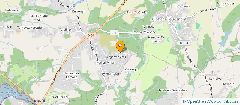 localisation de l'entreprise MADAME SYLVIE MARC  CLOHARS-FOUESNANT