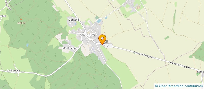 localisation de l'entreprise MADAME SYLVIE MARCELLE MODE BAUDET  SAVIGNIES