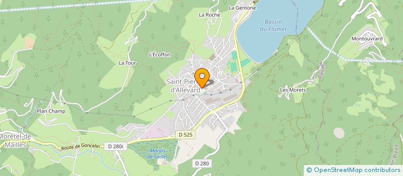 localisation de l'entreprise MADAME SYLVIE MARCHAND  CRETS EN BELLEDONNE