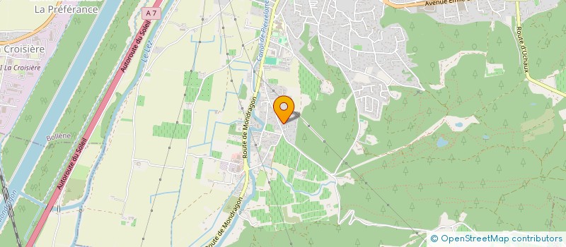 localisation de l'entreprise MADAME SYLVIE MARCHAND  BOLLENE