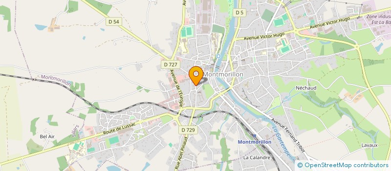 localisation de l'entreprise MADAME SYLVIE MARCHANDISE à MONTMORILLON