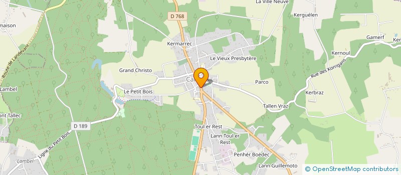 localisation de l'entreprise MADAME SYLVIE MARCHANDISE  CAMORS