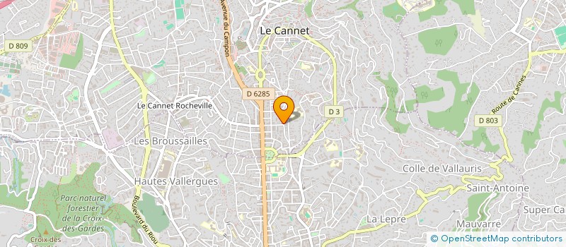 localisation de l'entreprise MADAME SYLVIE MARCILLOUX à LE CANNET