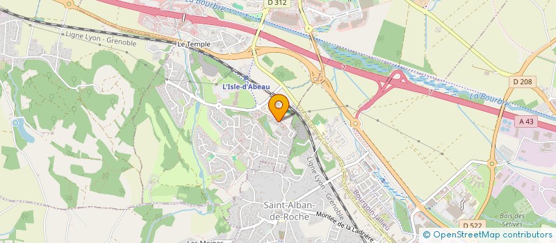 localisation de l'entreprise MADAME SYLVIE MARCO  L'ISLE-D'ABEAU