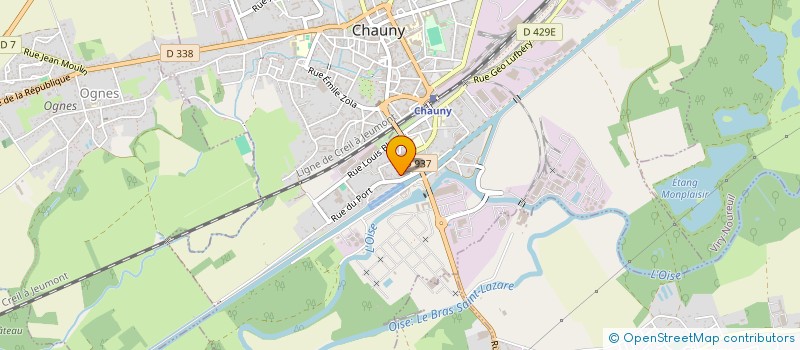 localisation de l'entreprise MADAME SYLVIE MARECHAL  CHAUNY