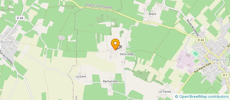 localisation de l'entreprise MADAME SYLVIE MARENDAT à SEGONZAC