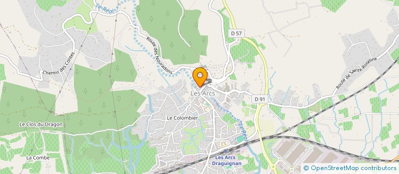 localisation de l'entreprise MADAME SYLVIE MARGARIA  LES ARCS