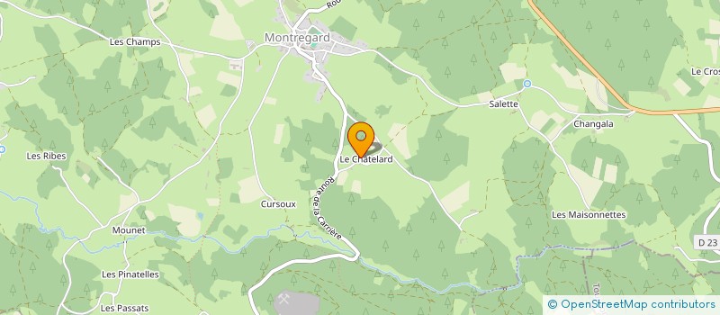 localisation de l'entreprise MADAME SYLVIE MARIAUX  MONTREGARD