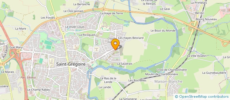 localisation de l'entreprise MADAME SYLVIE MARIE ANNE THIRAULT  SAINT-GREGOIRE