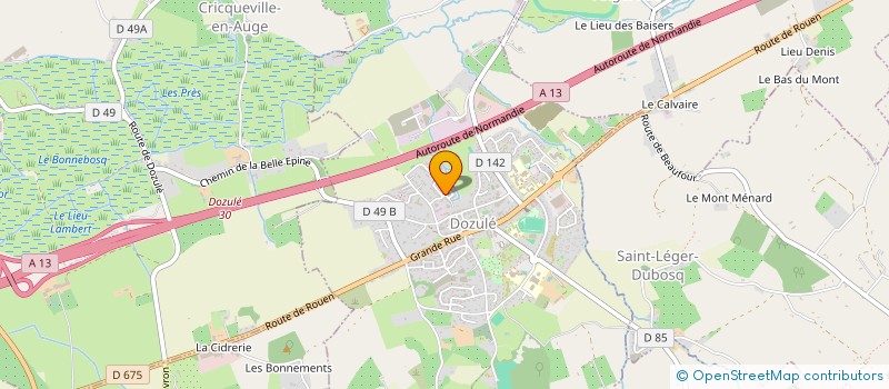 localisation de l'entreprise MADAME SYLVIE MARIE DIT GUILMAIN  DOZULE