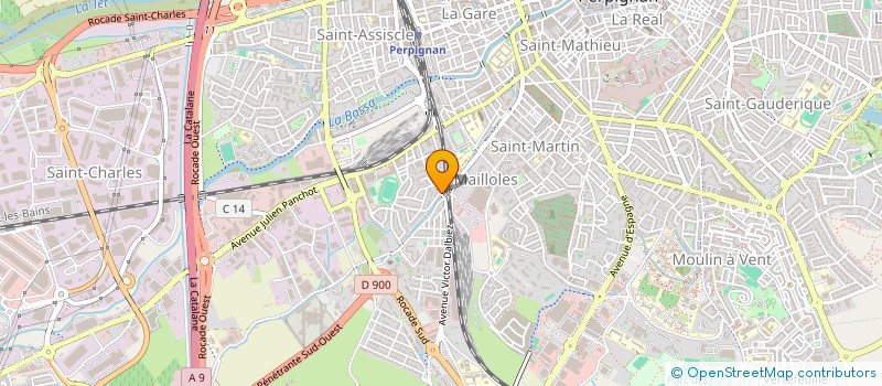 localisation de l'entreprise MADAME SYLVIE MARIE GUIZARD  PERPIGNAN