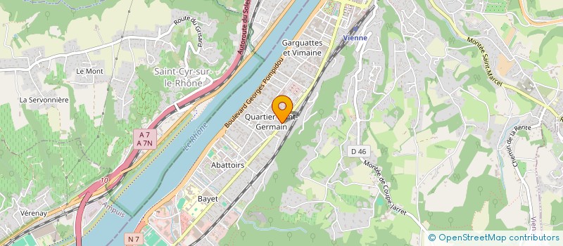 localisation de l'entreprise MADAME SYLVIE MARODON à VIENNE