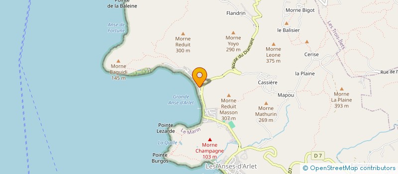localisation de l'entreprise MADAME SYLVIE MARQUANT à LES ANSES-D'ARLET