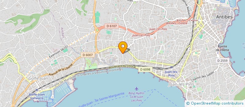 localisation de l'entreprise MADAME SYLVIE MARSAN à ANTIBES