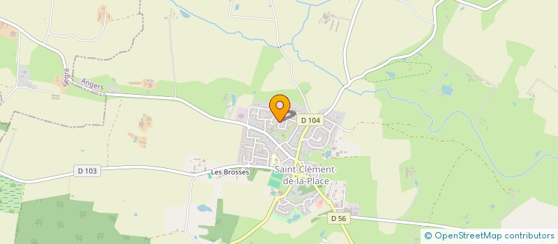 localisation de l'entreprise MADAME SYLVIE MARTEL  SAINT-CLEMENT-DE-LA-PLACE