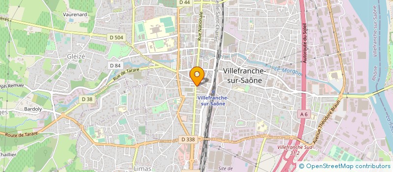 localisation de l'entreprise MADAME SYLVIE MARTIN  VILLEFRANCHE-SUR-SAONE