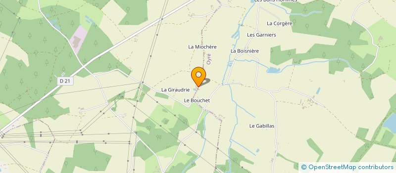 localisation de l'entreprise MADAME SYLVIE MARTIN à INGRANDES