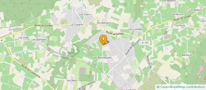 localisation de l'entreprise MADAME SYLVIE MARTIN  SAINT-SATURNIN-LES-APT