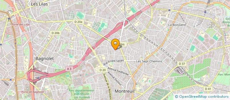 localisation de l'entreprise MADAME SYLVIE MARTIN à MONTREUIL