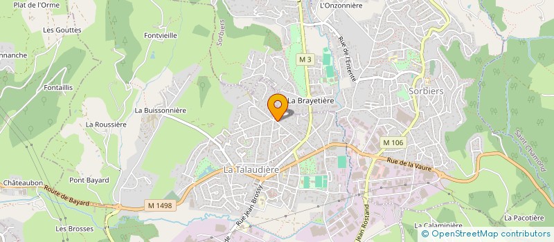 localisation de l'entreprise MADAME SYLVIE MARTIN  LA TALAUDIERE