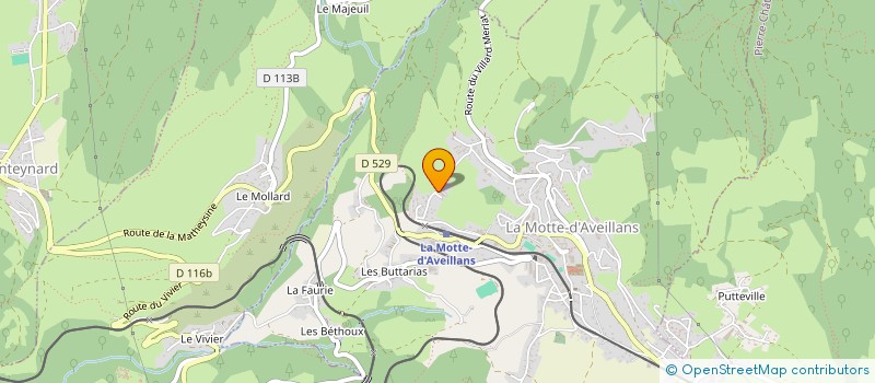 localisation de l'entreprise MADAME SYLVIE MARTIN  LA MOTTE-D'AVEILLANS