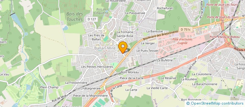 localisation de l'entreprise MADAME SYLVIE MARTIN  BALLAN-MIRE