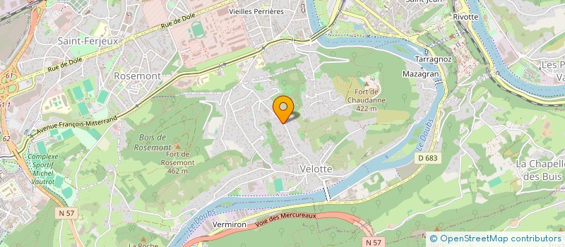 localisation de l'entreprise MADAME SYLVIE MARTIN  BESANCON