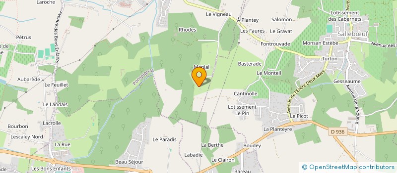 localisation de l'entreprise MADAME SYLVIE MARTIN  POMPIGNAC