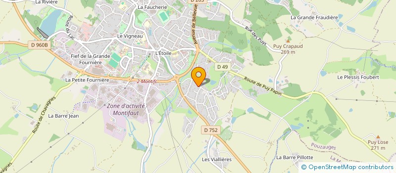 localisation de l'entreprise MADAME SYLVIE MARTINEAU à POUZAUGES