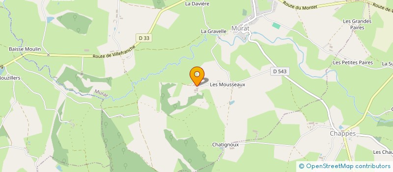 localisation de l'entreprise MADAME SYLVIE MARTINET  MURAT