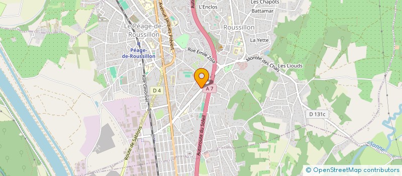 localisation de l'entreprise MADAME SYLVIE MARTINEZ  ROUSSILLON