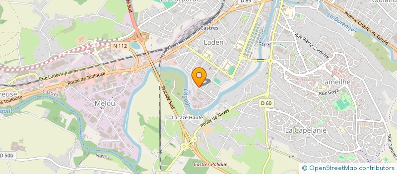 localisation de l'entreprise MADAME SYLVIE MARTINEZ  CASTRES