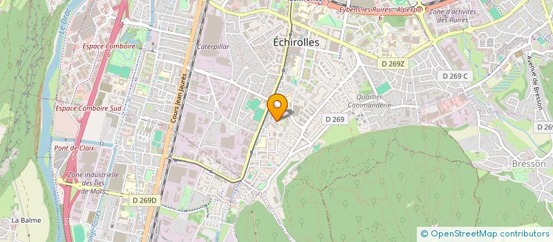 localisation de l'entreprise MADAME SYLVIE MARTINEZ  ECHIROLLES