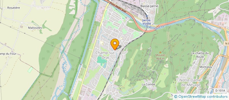 localisation de l'entreprise MADAME SYLVIE MARTINEZ-VIVES  CHAMP-SUR-DRAC