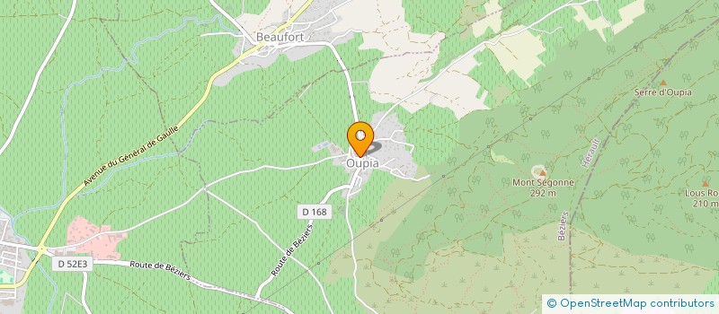 localisation de l'entreprise MADAME SYLVIE MARTY  OLONZAC