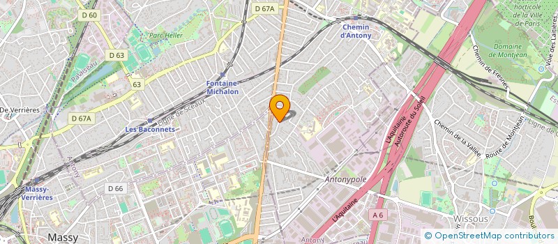 localisation de l'entreprise MADAME SYLVIE MASSON à ANTONY