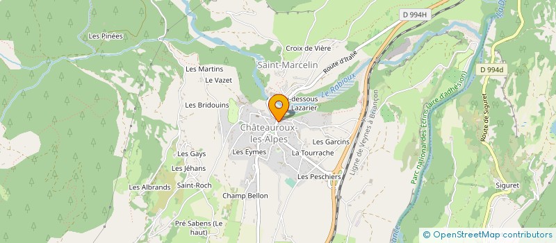 localisation de l'entreprise MADAME SYLVIE MASSY  CHATEAUROUX-LES-ALPES