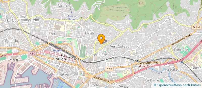 localisation de l'entreprise MADAME SYLVIE MATHIEU  TOULON