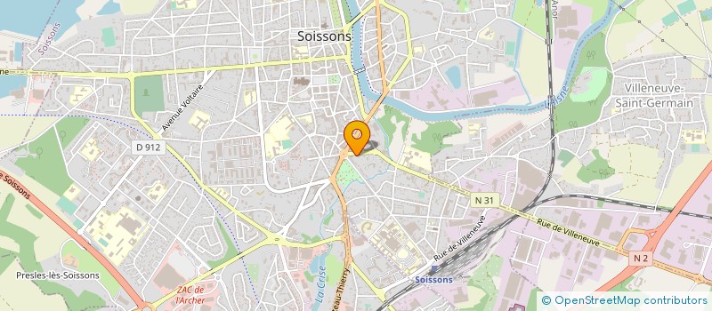 localisation de l'entreprise MADAME SYLVIE MAUDUIT à SOISSONS