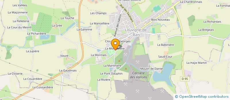 localisation de l'entreprise MADAME SYLVIE MAUGUIN  LOUVIGNE-DE-BAIS