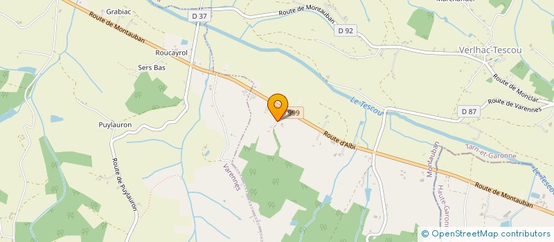 localisation de l'entreprise MADAME SYLVIE MAURY  VERLHAC-TESCOU