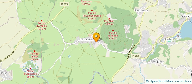 localisation de l'entreprise MADAME SYLVIE MAZUEL  AYDAT